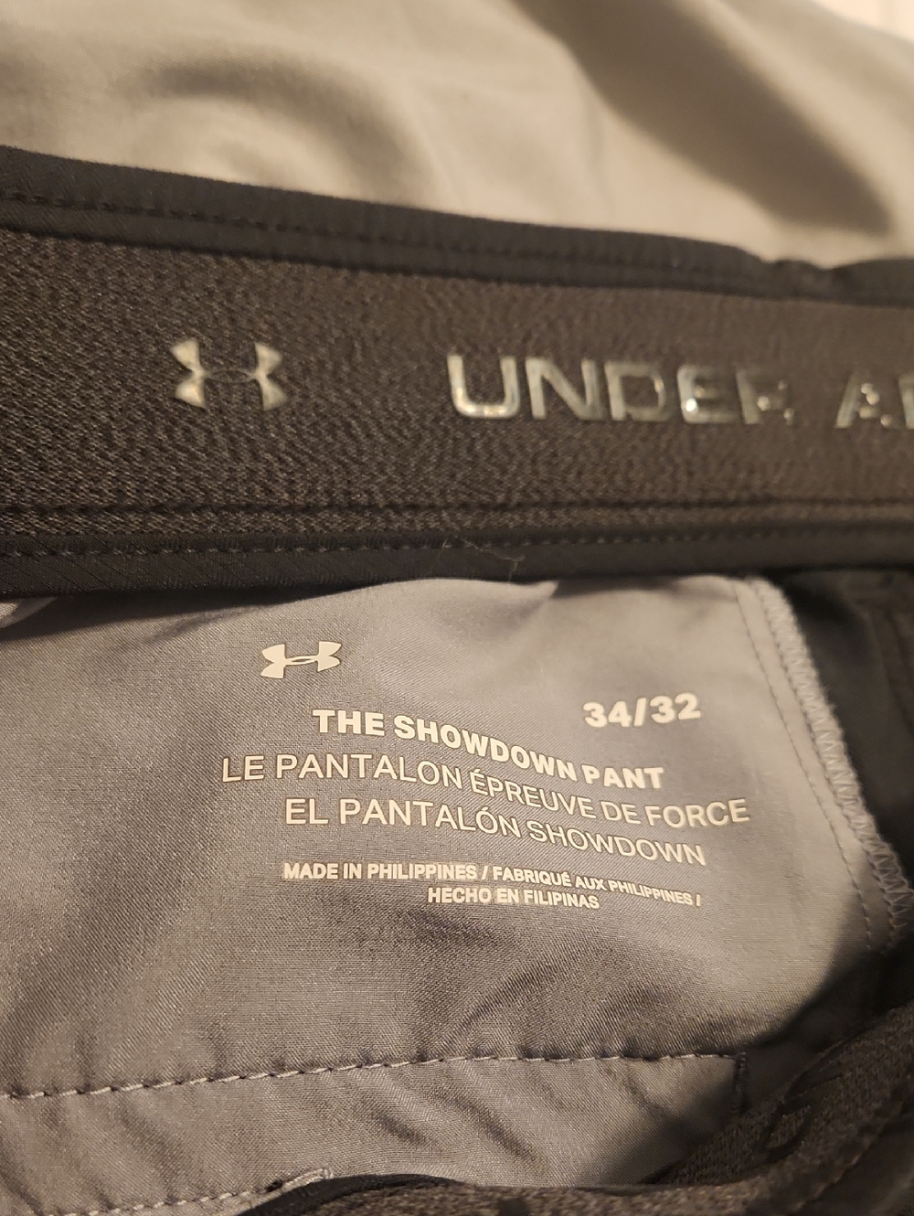 Under Armour Mens 34 32 Black Stretch Woven 5 Pocket Golf Athletic Pants Nylon